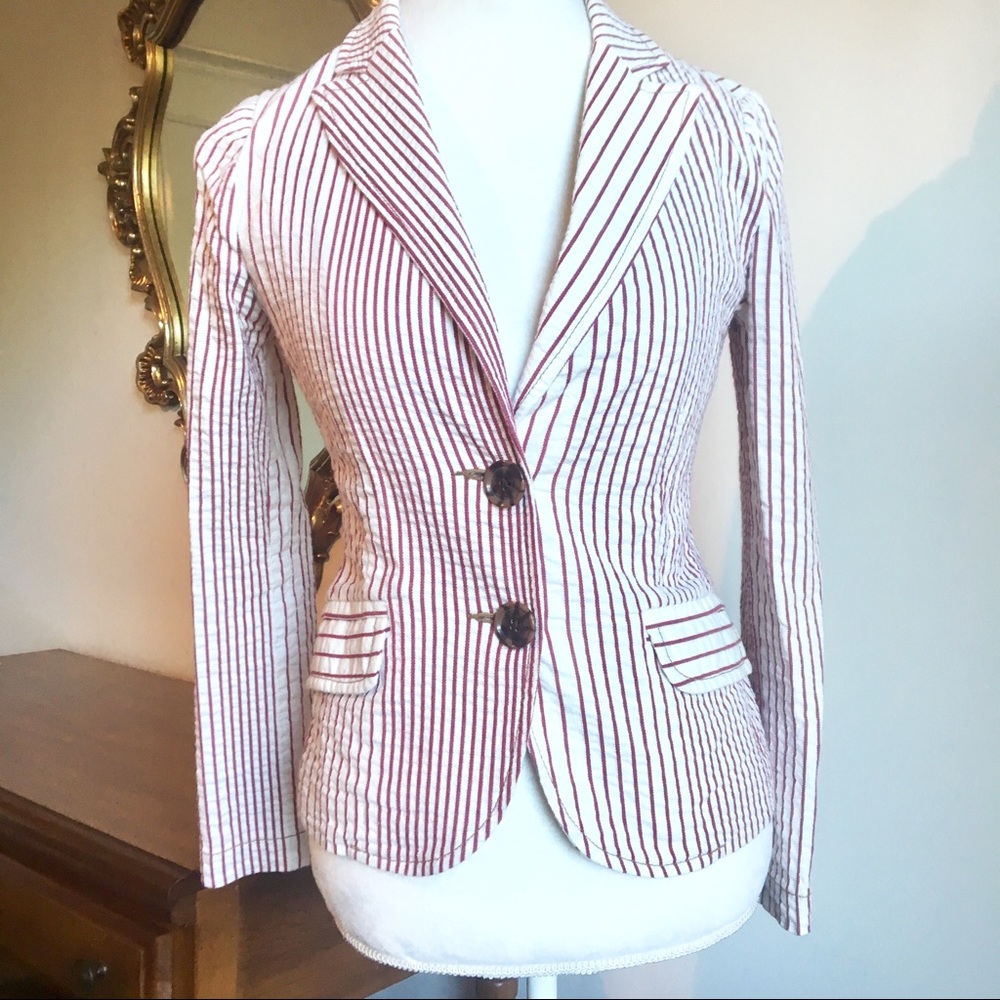 Striped blazer size 4